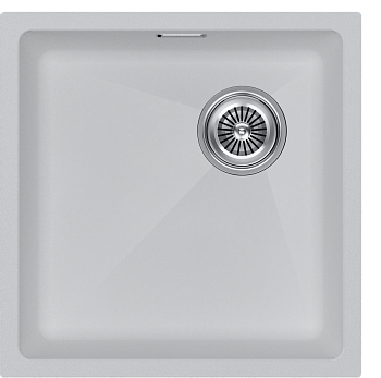 Кухонная мойка Paulmark LUMI 45UNI-SKEW LU45SK-WH 45х45 цвет белый